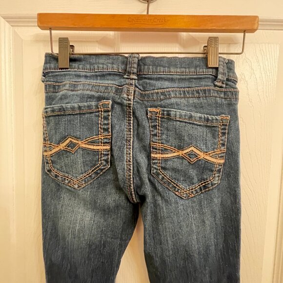 Mudd Skinny Stretch Dark Wash Jeans Size 3 Jrs - Picture 5 of 5